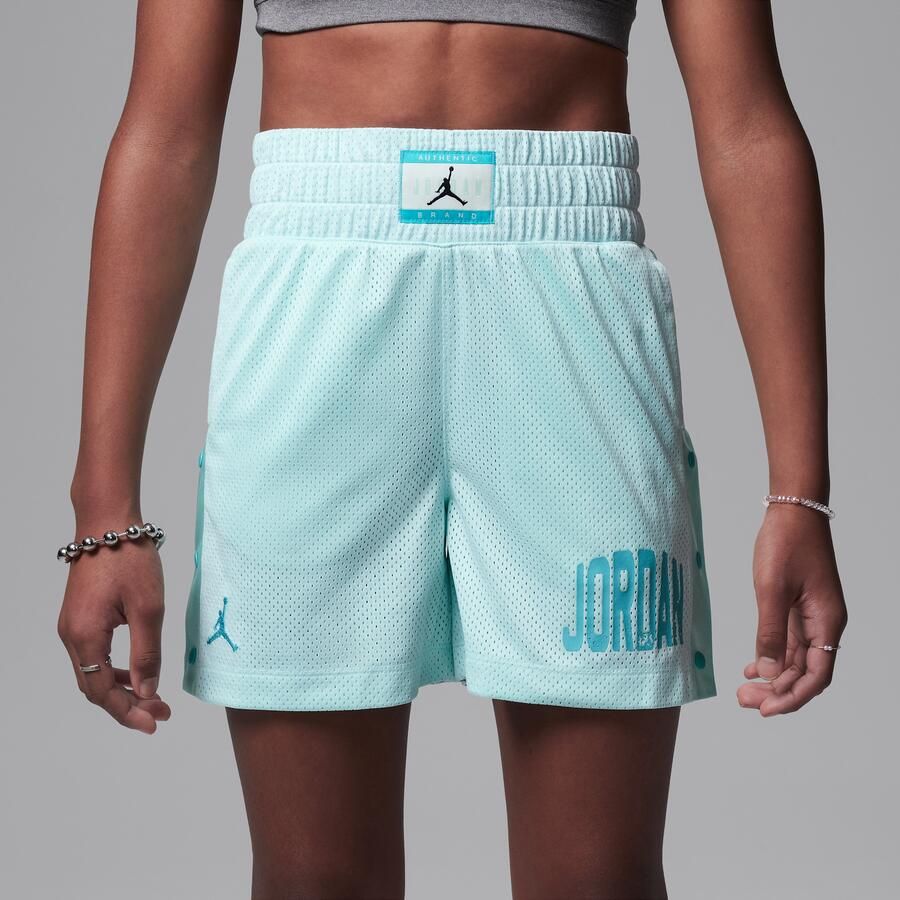 Jordan Dri-FIT Training Camp kindershorts van mesh met Jumpman Groen