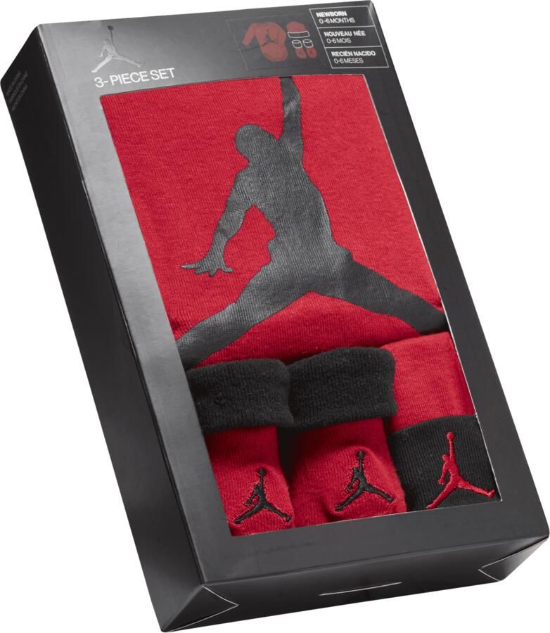 Jordan Driedelige babyset (0-12 maanden) Rood - Foto 3