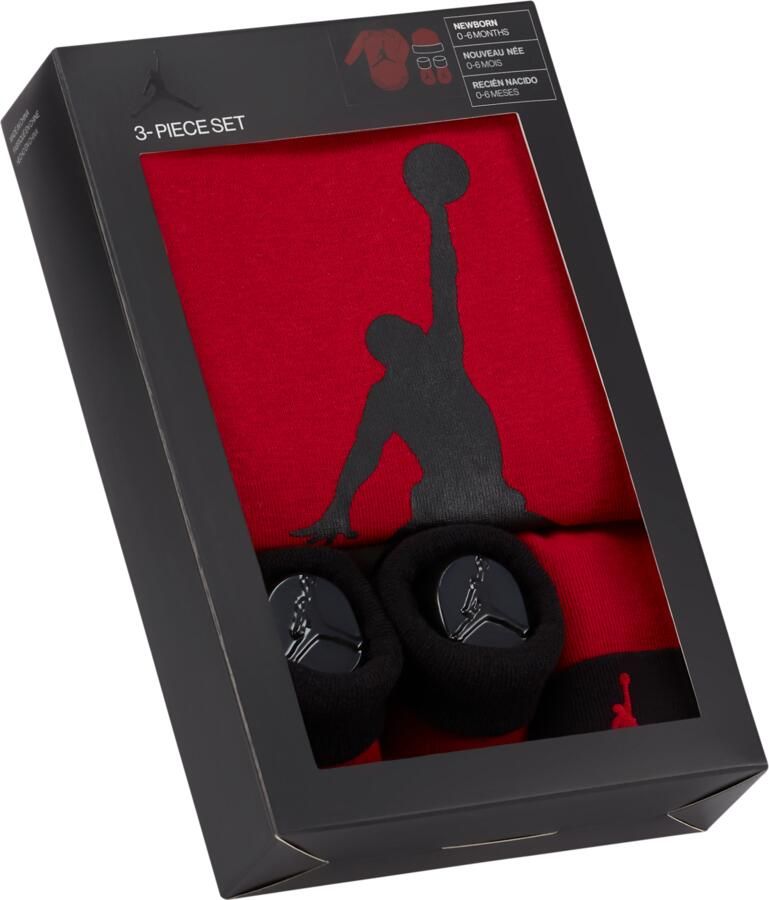 Jordan Driedelige babyset (0-12 maanden) Rood - Foto 2