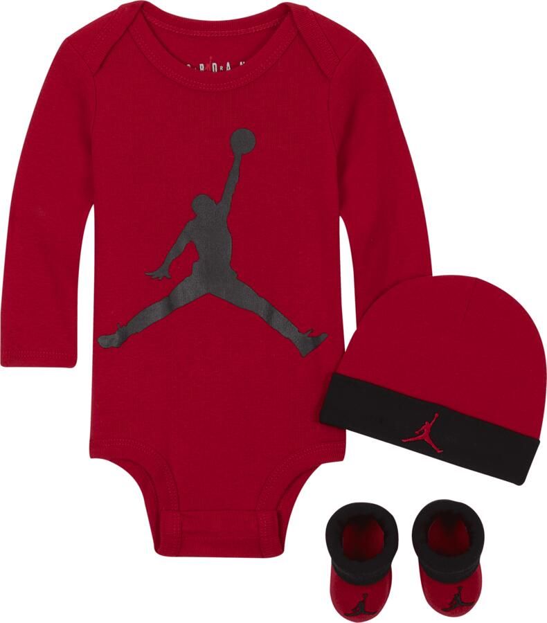 Jordan Driedelige babyset (0-12 maanden) Rood