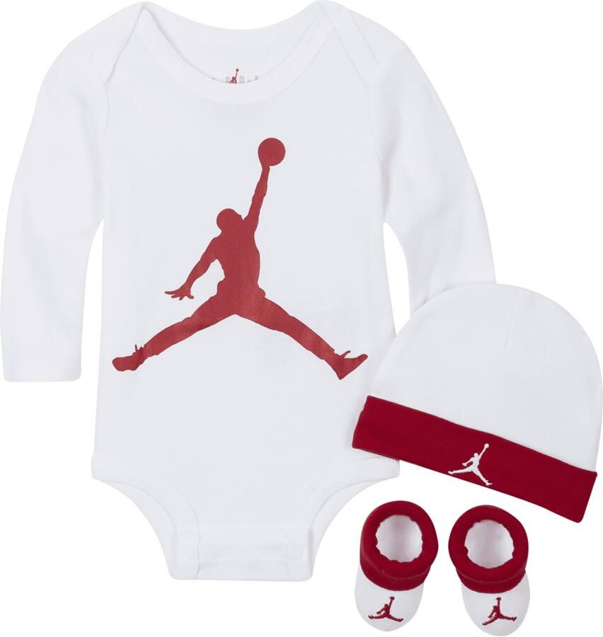 Jordan Driedelige babyset (0-12 maanden) Wit