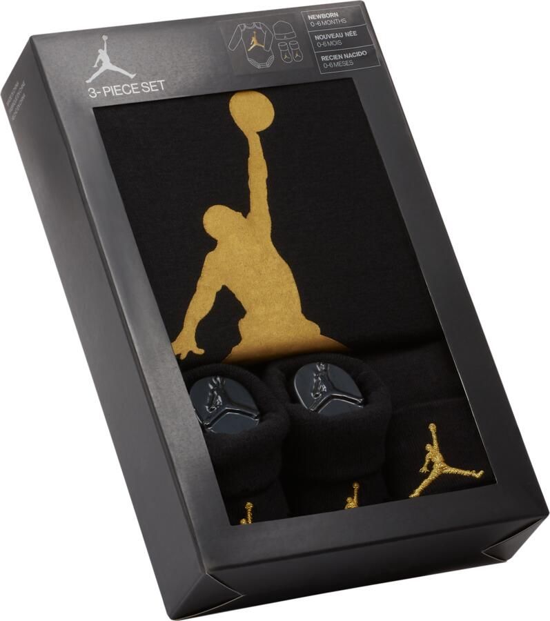 Jordan Driedelige babyset (0-12 maanden) Zwart