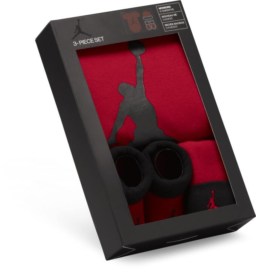 Jordan Driedelige set voor baby's Rood