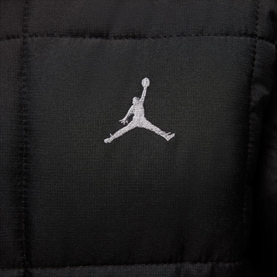 Jordan Essential gewatteerd middelzwaar jack voor kleuters Zwart - Foto 3