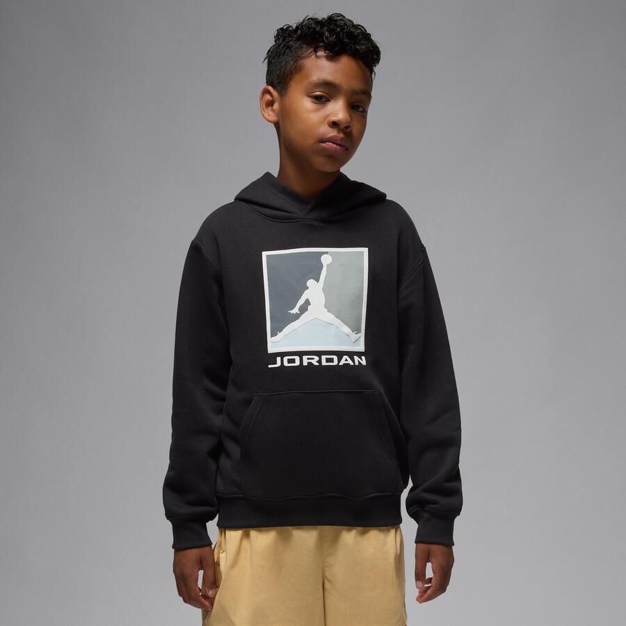 Jordan Essentials Baseline hoodie van fleece voor kids Zwart - Foto 4