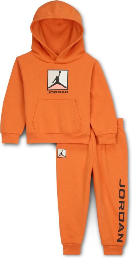 Jordan Essentials Baseline tweedelige hoodieset van fleece voor baby's (12-24 maanden) Oranje - Foto 2