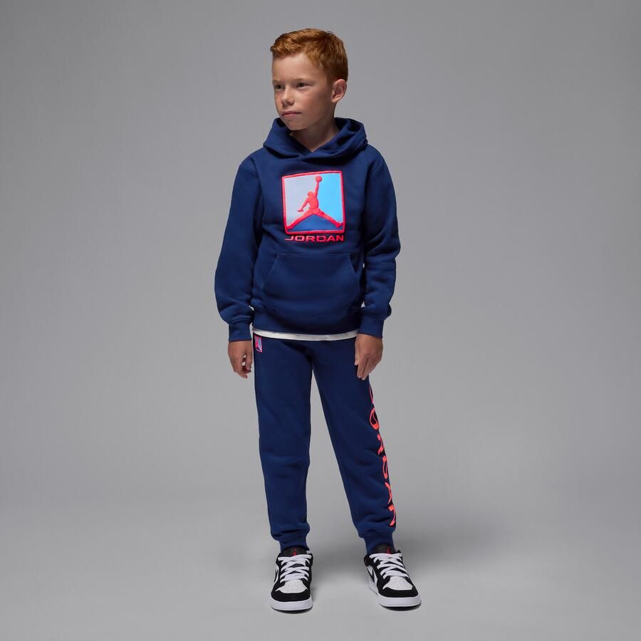 Jordan Essentials Baseline tweedelige hoodieset van fleece voor kleuters Blauw - Foto 4