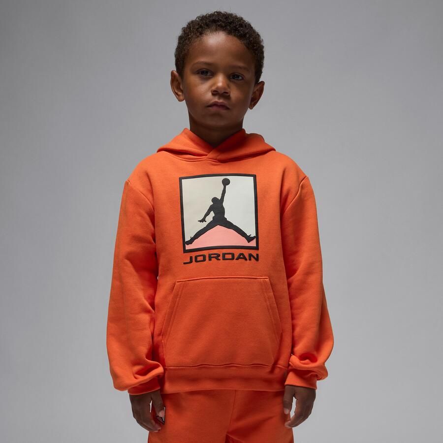 Jordan Essentials Baseline tweedelige hoodieset van fleece voor kleuters Oranje - Foto 2