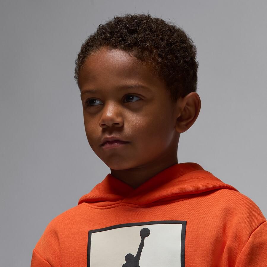 Jordan Essentials Baseline tweedelige hoodieset van fleece voor kleuters Oranje - Foto 3