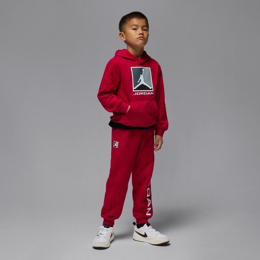 Jordan Essentials Baseline tweedelige hoodieset van fleece voor kleuters Rood - Foto 4