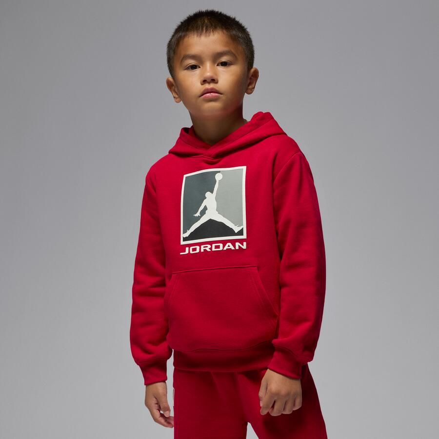 Jordan Essentials Baseline tweedelige hoodieset van fleece voor kleuters Rood - Foto 2