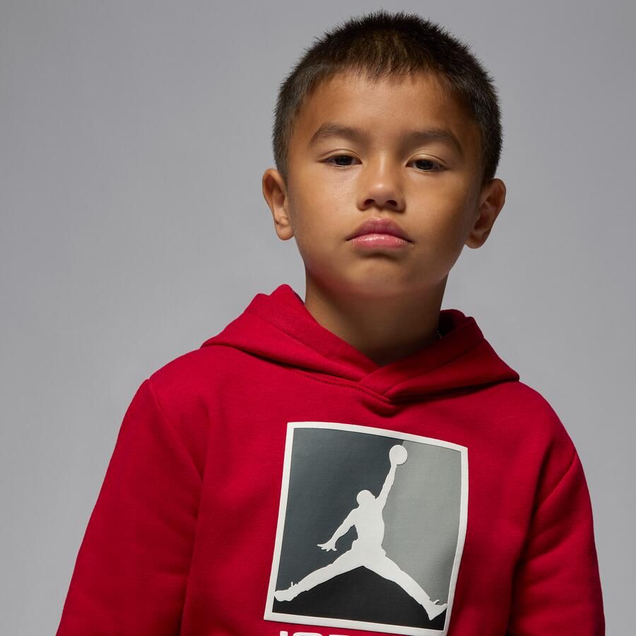 Jordan Essentials Baseline tweedelige hoodieset van fleece voor kleuters Rood - Foto 3