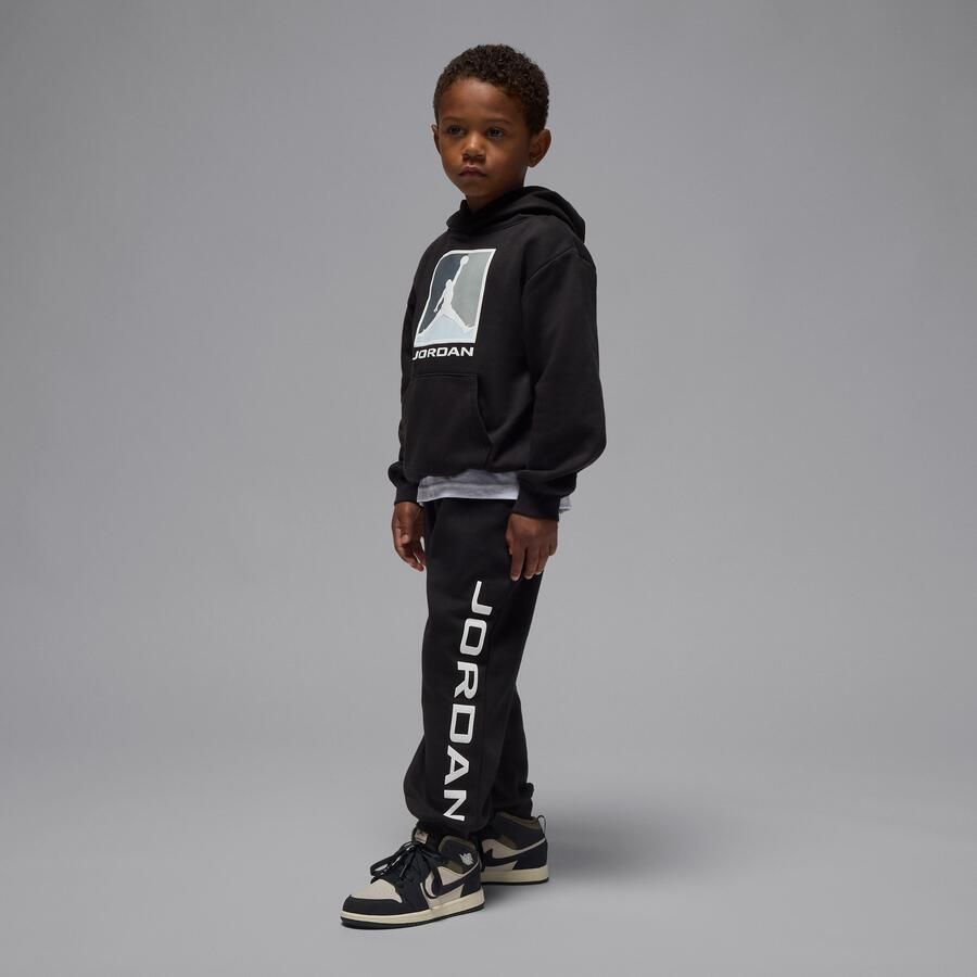 Jordan Essentials Baseline tweedelige hoodieset van fleece voor kleuters Zwart - Foto 4