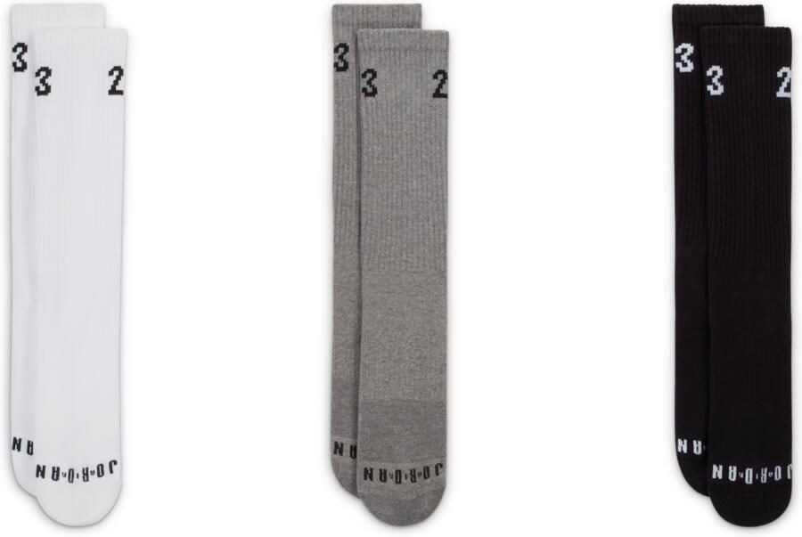 Jordan Essentials Crew sokken (3 paar) Meerkleurig - Foto 3