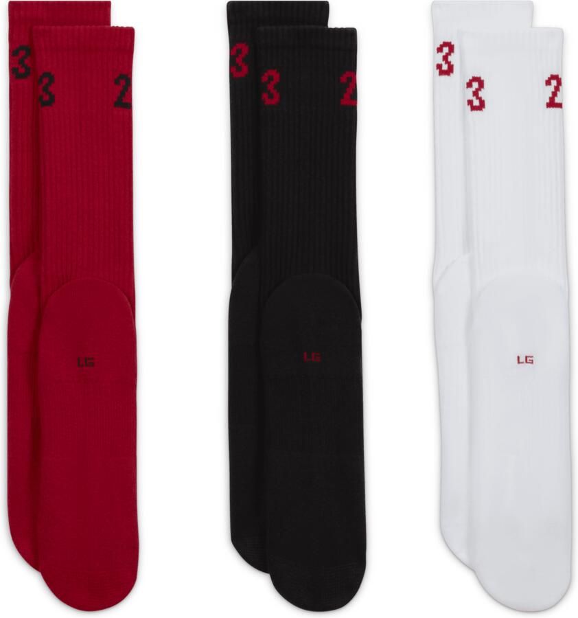 Jordan Essentials Crew sokken (3 paar) Meerkleurig - Foto 3