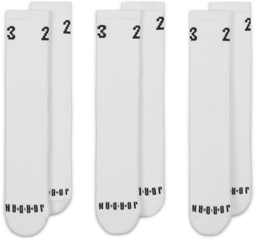 Jordan Essentials Crew sokken (3 paar) Wit - Foto 4