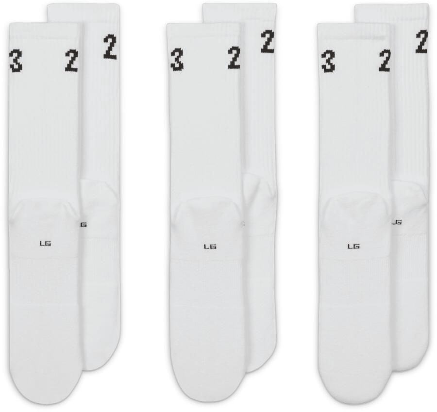 Jordan Essentials Crew sokken (3 paar) Wit