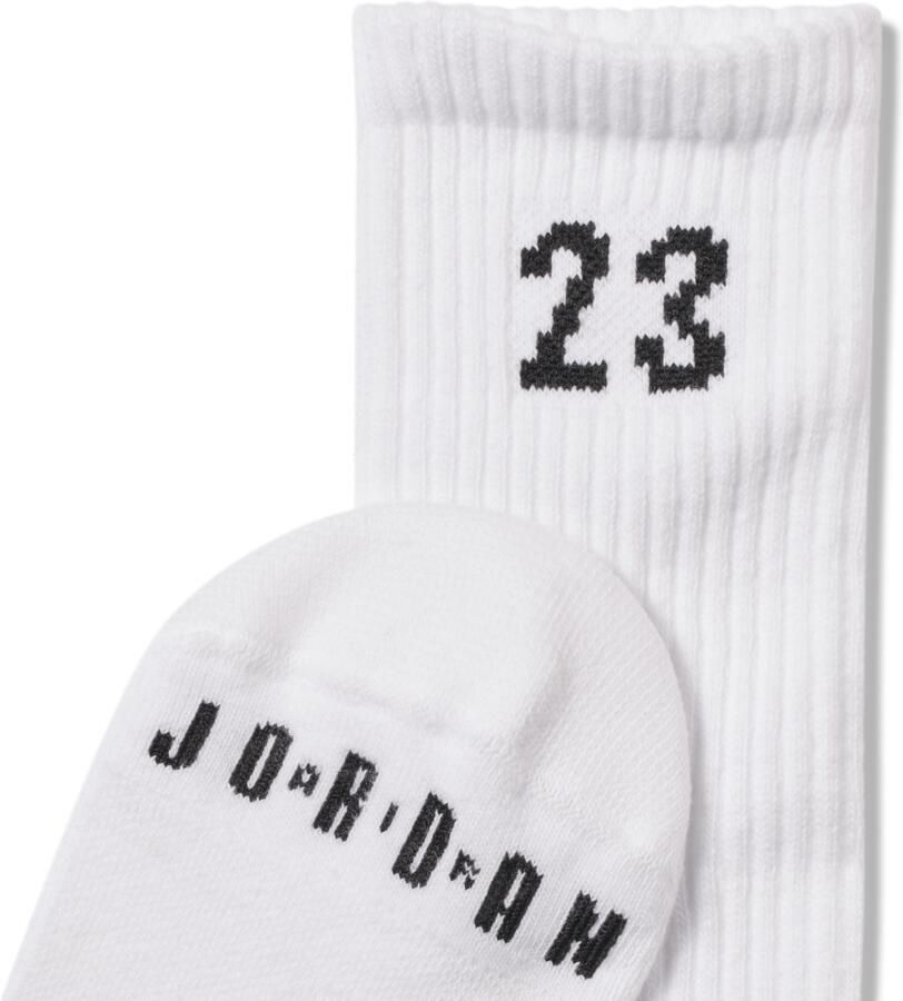 Jordan Essentials Crew sokken (3 paar) Wit - Foto 3