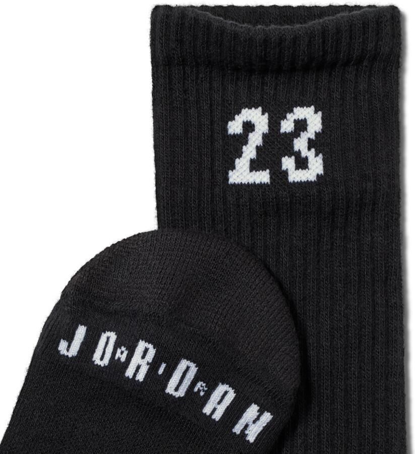 Jordan Essentials Crew sokken (3 paar) Zwart - Foto 3
