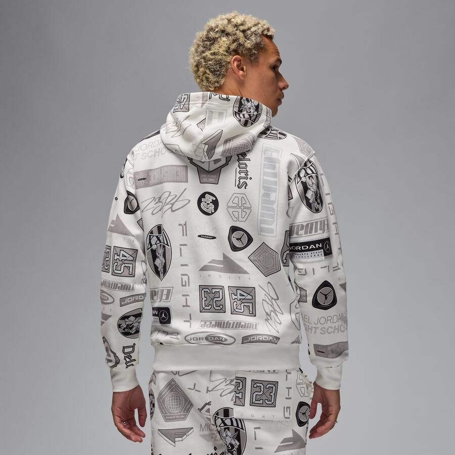 Jordan Essentials fleecehoodie met print voor heren Wit - Foto 4