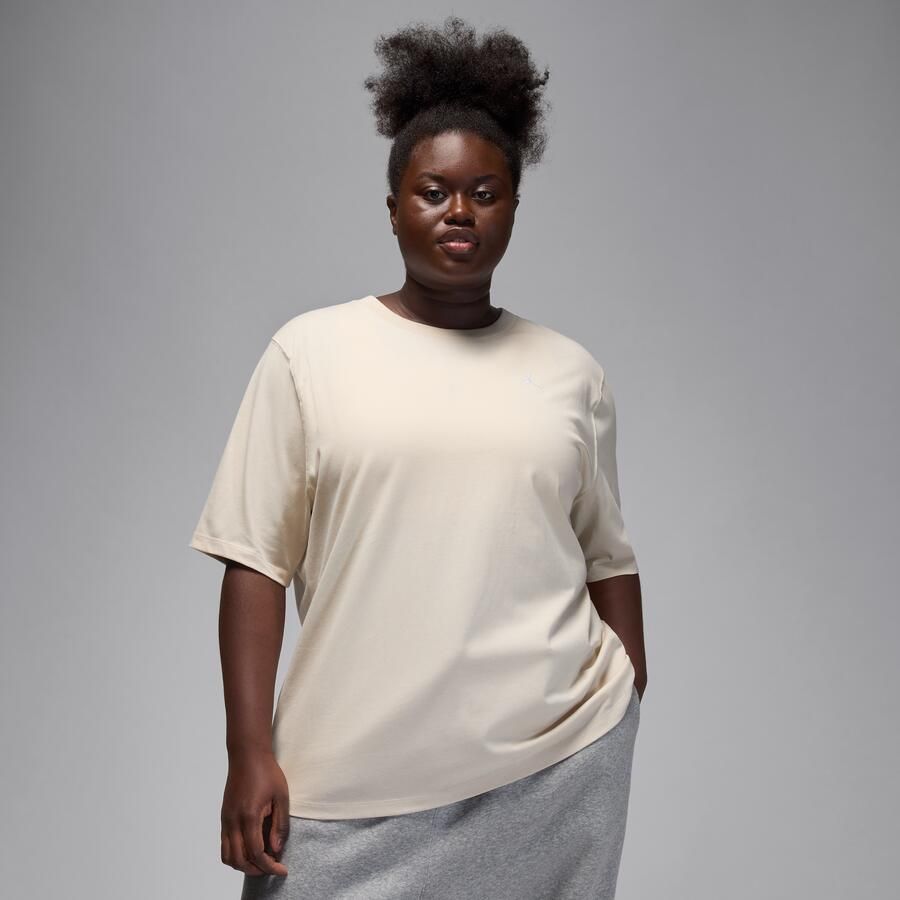 Jordan Essentials Girlfriend T-shirt voor dames (Plus Size) Bruin - Foto 4