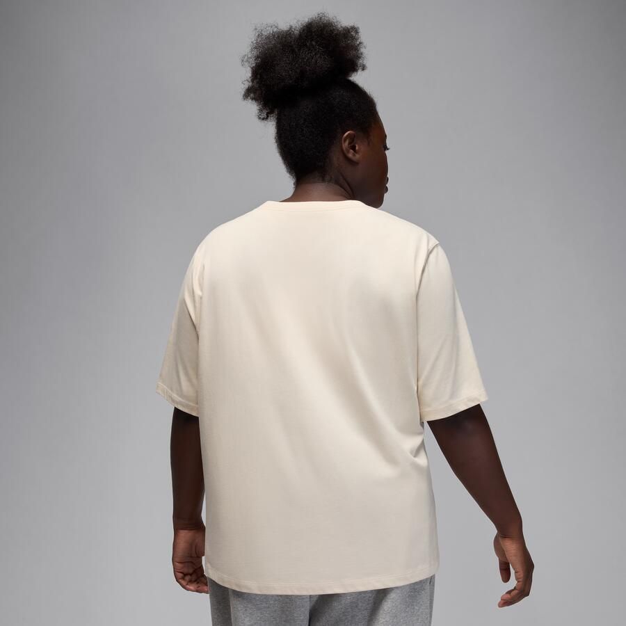 Jordan Essentials Girlfriend T-shirt voor dames (Plus Size) Bruin