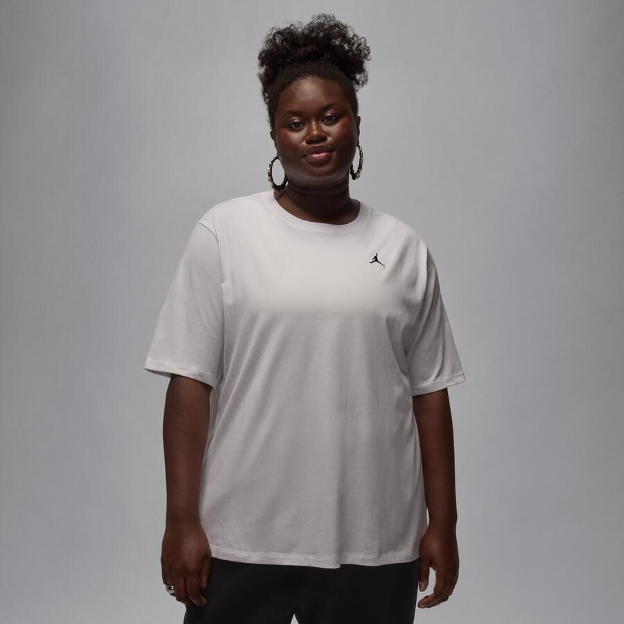 Jordan Essentials Girlfriend T-shirt voor dames (Plus Size) Wit - Foto 4