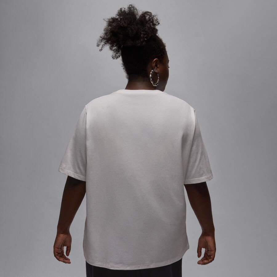 Jordan Essentials Girlfriend T-shirt voor dames (Plus Size) Wit