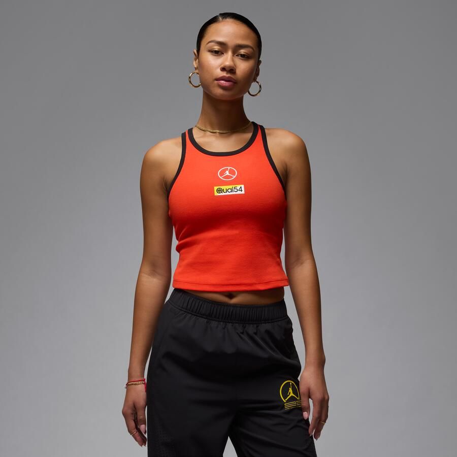 Jordan Essentials Quai 54 tanktop voor dames Rood - Foto 4
