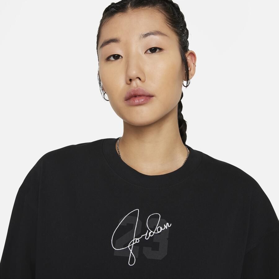 Jordan Essentials T-shirt met korte mouwen en graphic voor dames Zwart - Foto 2