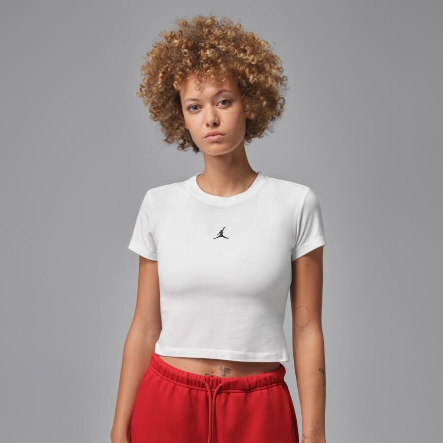 Jordan Essentials T-shirt voor dames Wit - Foto 4