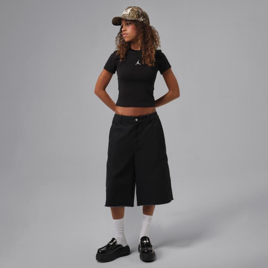 Jordan Essentials T-shirt voor dames Zwart - Foto 3