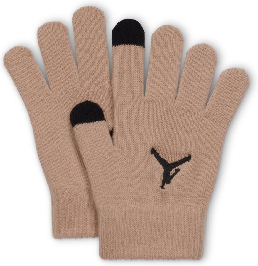 Jordan Essentials tweedelige beanieset voor kids Bruin