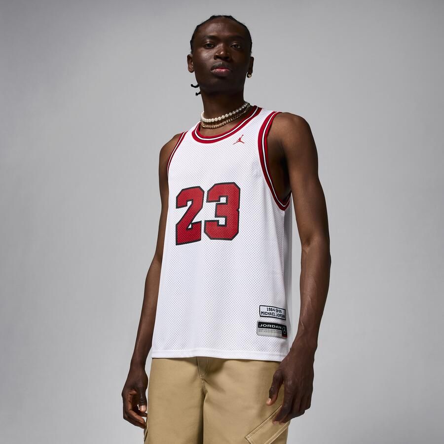 Jordan Essentials zomerse jersey voor heren Wit - Foto 4