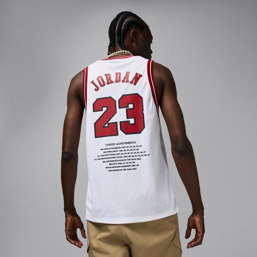 Jordan Essentials zomerse jersey voor heren Wit