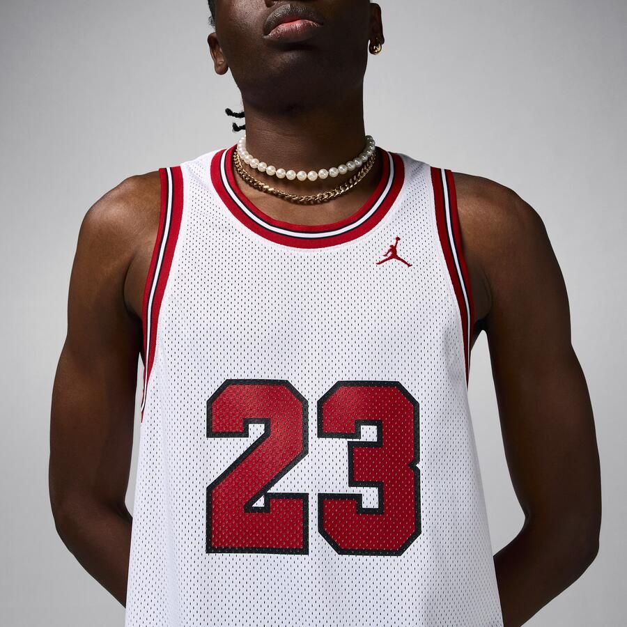 Jordan Essentials zomerse jersey voor heren Wit - Foto 3