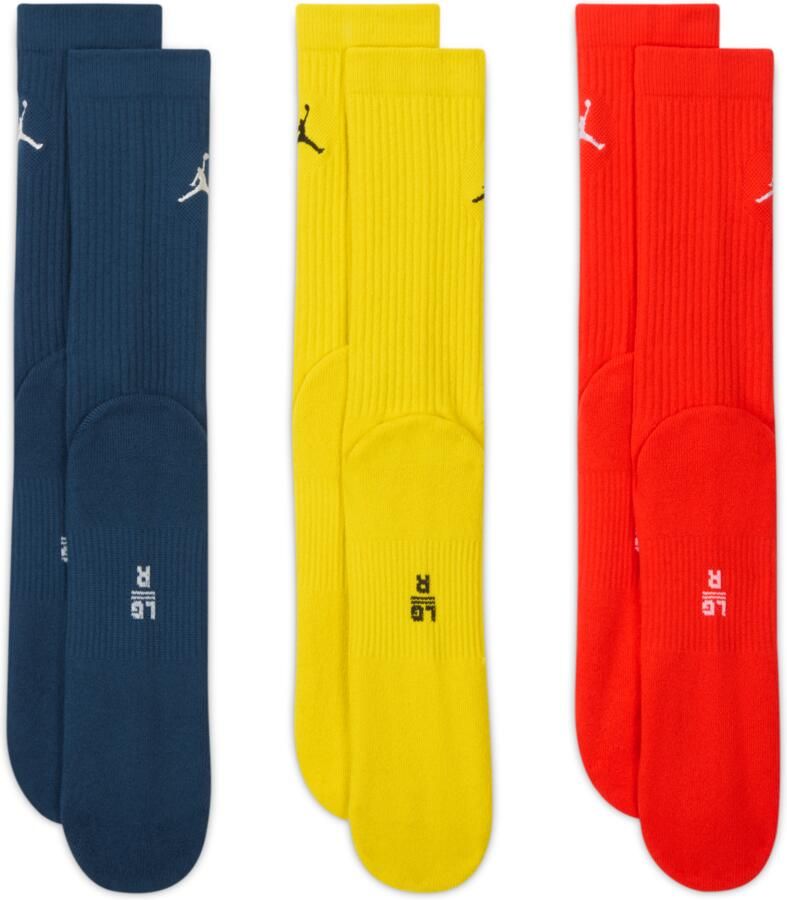Jordan Everyday crew sokken (3 paar) Meerkleurig