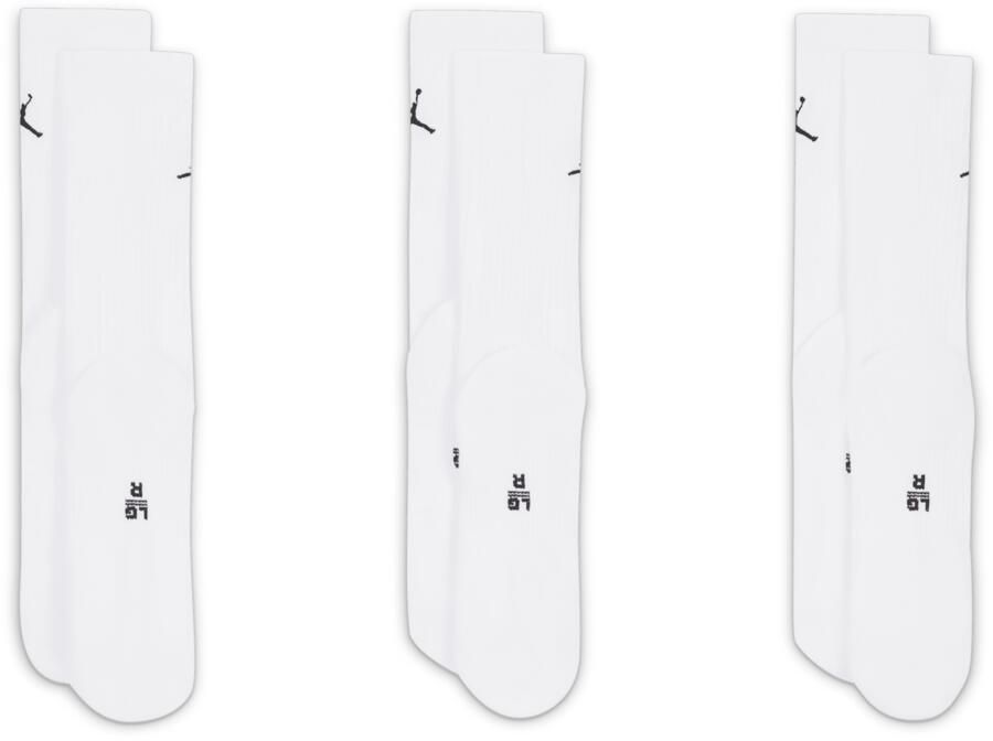 Jordan Everyday crew sokken (3 paar) Wit - Foto 3