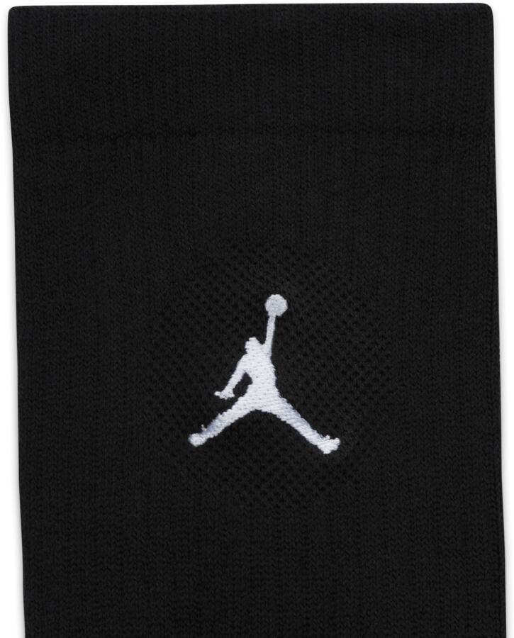 Jordan Everyday crew sokken (3 paar) Zwart