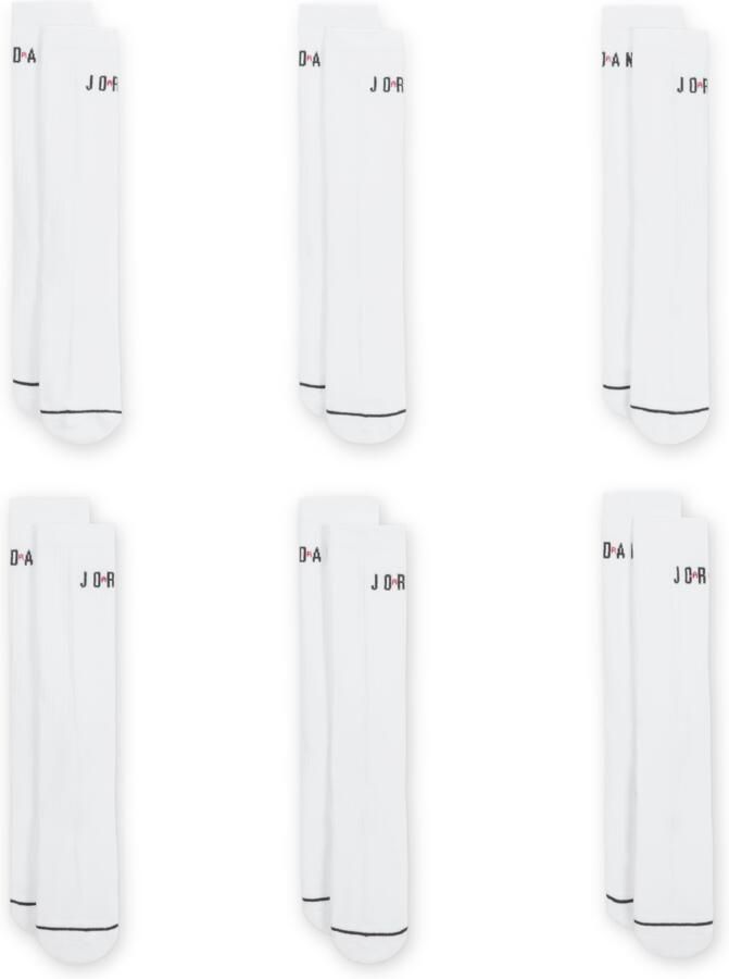 Jordan Everyday crew sokken (6 paar) Wit - Foto 2