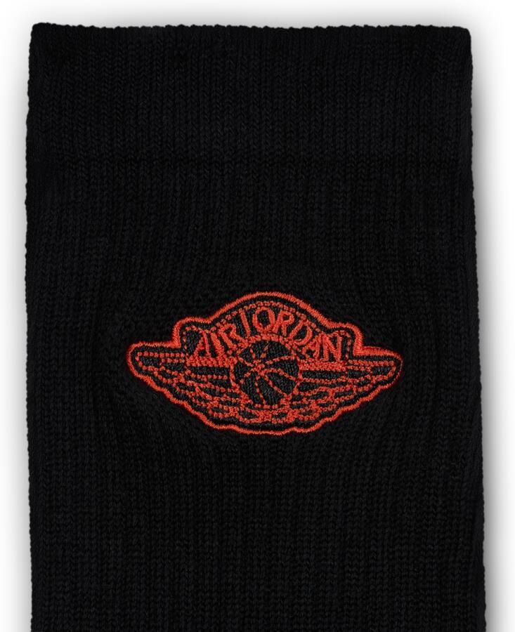 Jordan Everyday crew sokken met demping (1 paar) Zwart