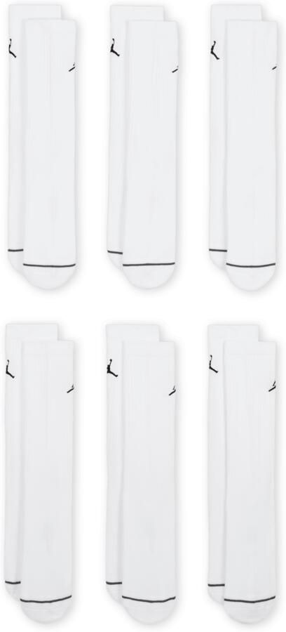 Jordan Everyday crew sokken met demping (6 paar) Wit - Foto 3