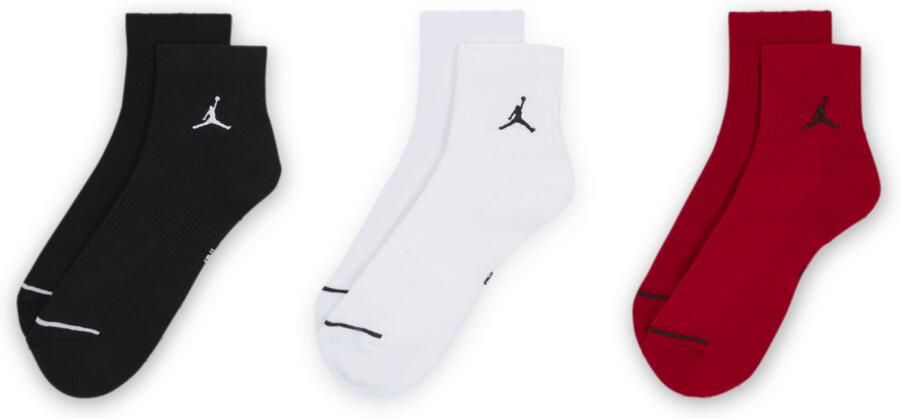 Jordan Everyday Enkelsokken (3 paar) Meerkleurig - Foto 4