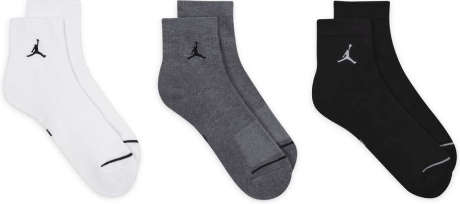 Jordan Everyday Enkelsokken (3 paar) Meerkleurig - Foto 3