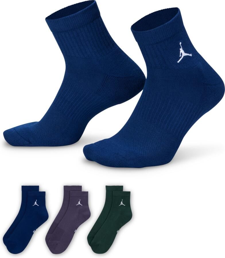 Jordan Everyday Enkelsokken (3 paar) Meerkleurig - Foto 4