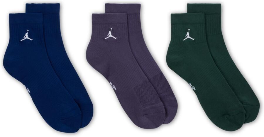 Jordan Everyday Enkelsokken (3 paar) Meerkleurig - Foto 3