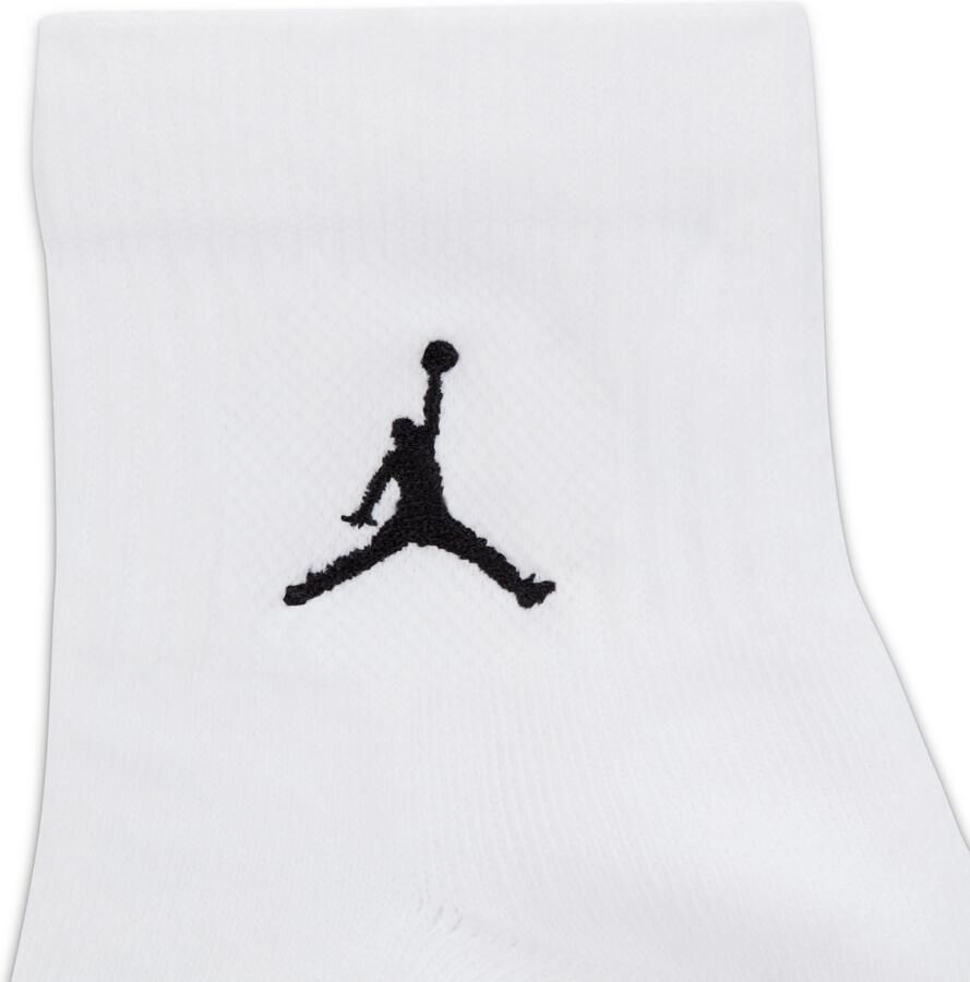 Jordan Everyday Enkelsokken (3 paar) Wit