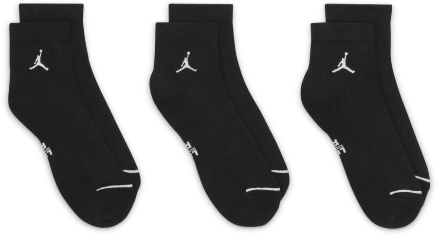 Jordan Everyday Enkelsokken (3 paar) Zwart - Foto 3