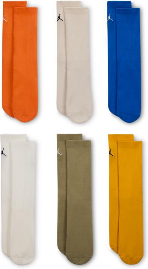 Jordan Everyday Essentials crew sokken voor kids (6 paar) Blauw - Foto 3