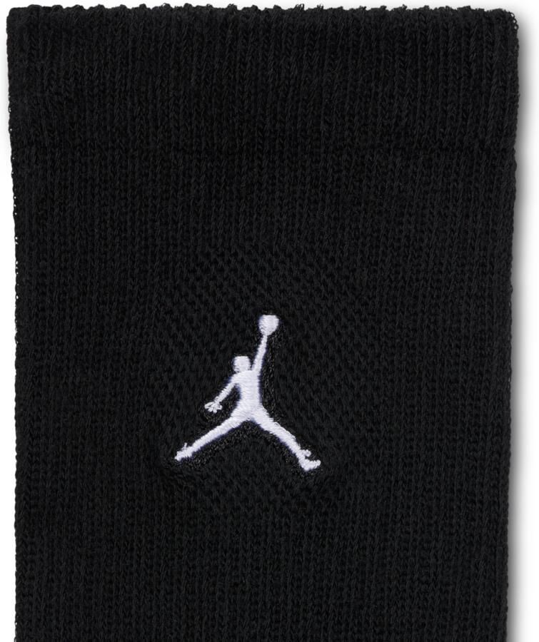 Jordan Everyday Essentials crew sokken voor kids (6 paar) Zwart